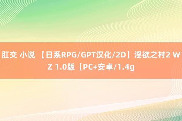 肛交 小说 【日系RPG/GPT汉化/2D】淫欲之村2 WZ 1.0版【PC+安卓/1.4g