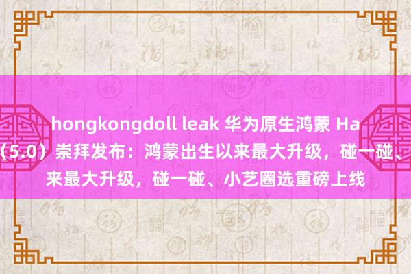 hongkongdoll leak 华为原生鸿蒙 HarmonyOS NEXT（5.0）崇拜发布：鸿蒙出生以来最大升级，碰一碰、小艺圈选重磅上线