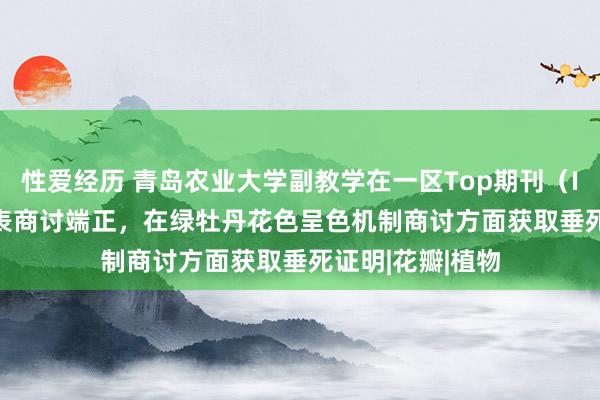 性爱经历 青岛农业大学副教学在一区Top期刊（IF=11.4）上发表商讨端正，在绿牡丹花色呈色机制商讨方面获取垂死证明|花瓣|植物