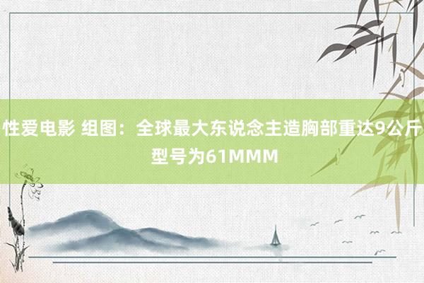 性爱电影 组图：全球最大东说念主造胸部重达9公斤 型号为61MMM